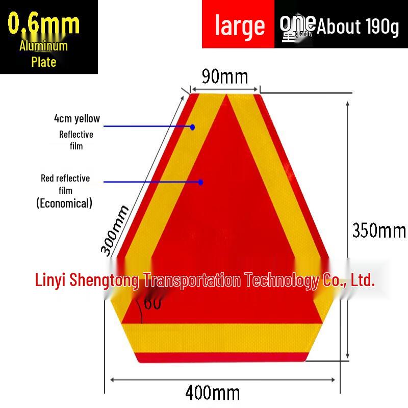 Brangdy Reflective Safety Triangle for Trucks One Size