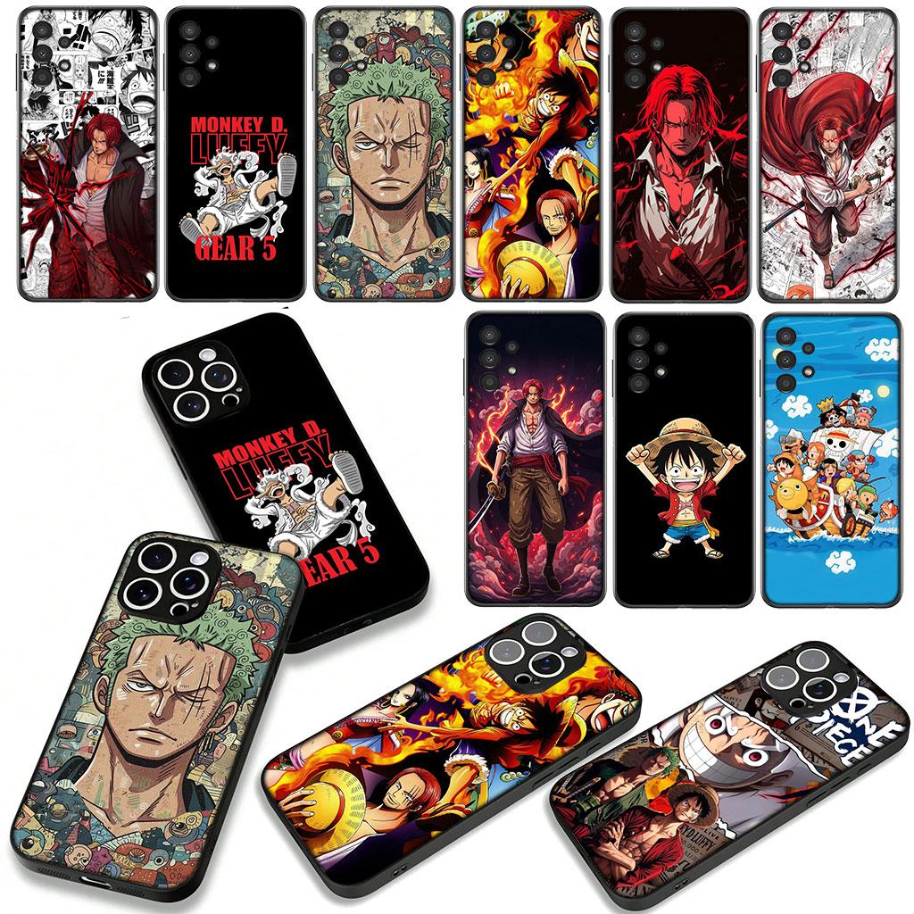 Luffy Zoro One Shanks Pieces Cover for Samsung Galaxy A36 A17 A26 A07 A35 A54 A53 A13 A33 A34 S8 S9 S20 S21 FE S10 Plus Case