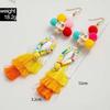 Halloween, Divertenti Divertenti Orecchini con Tassel Teschio Perline di Riso Creativi Orecchini a Rosa