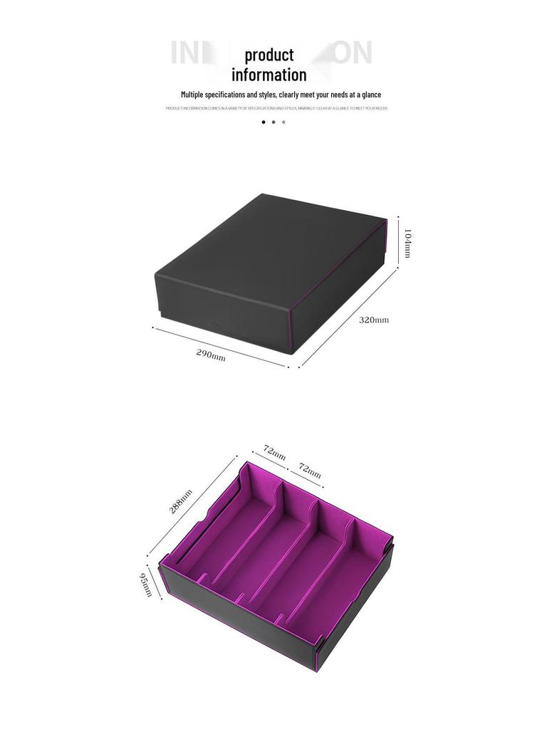 Large Capacity 3000+ Card Storage Box for Magic: The Gathering and Yu-Gi-Oh! TCG – Leather Finish