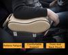 Portable Black Leather Car Truck Center Armrest Heighten Pad Cushion Storage Bag