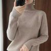 Maglione da donna a collo alto ispessito autunno e inverno manica lunga pullover maglione lavorato a maglia ampio