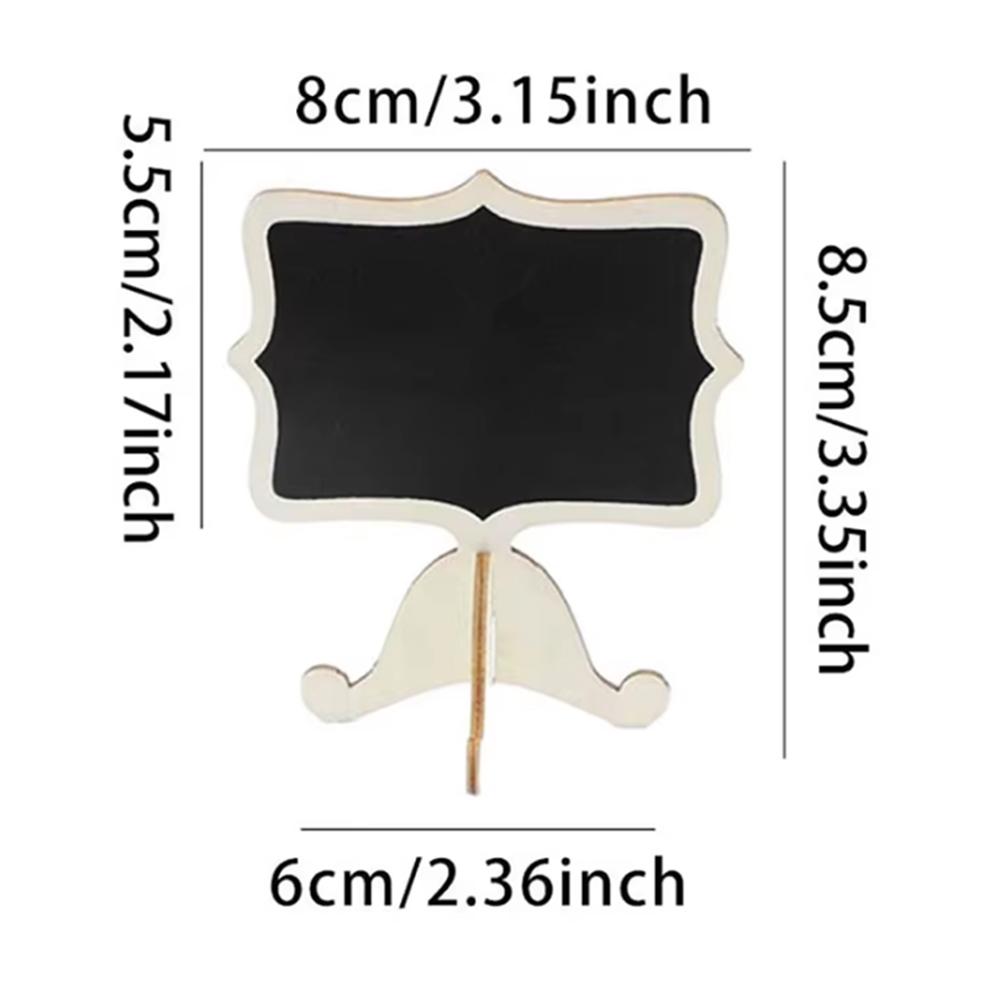 10Pcs Chalkboard Labels With Easel Mini Chalkboard Signs Wooden Chalkboards for Weddings Birthday Message