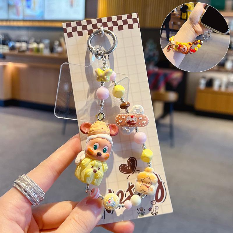 Handmade DIY Stars, Cute Dolls, Beaded Mobile Phone Chain Pendant, Car Keychain, Doll Pendant Accessories.