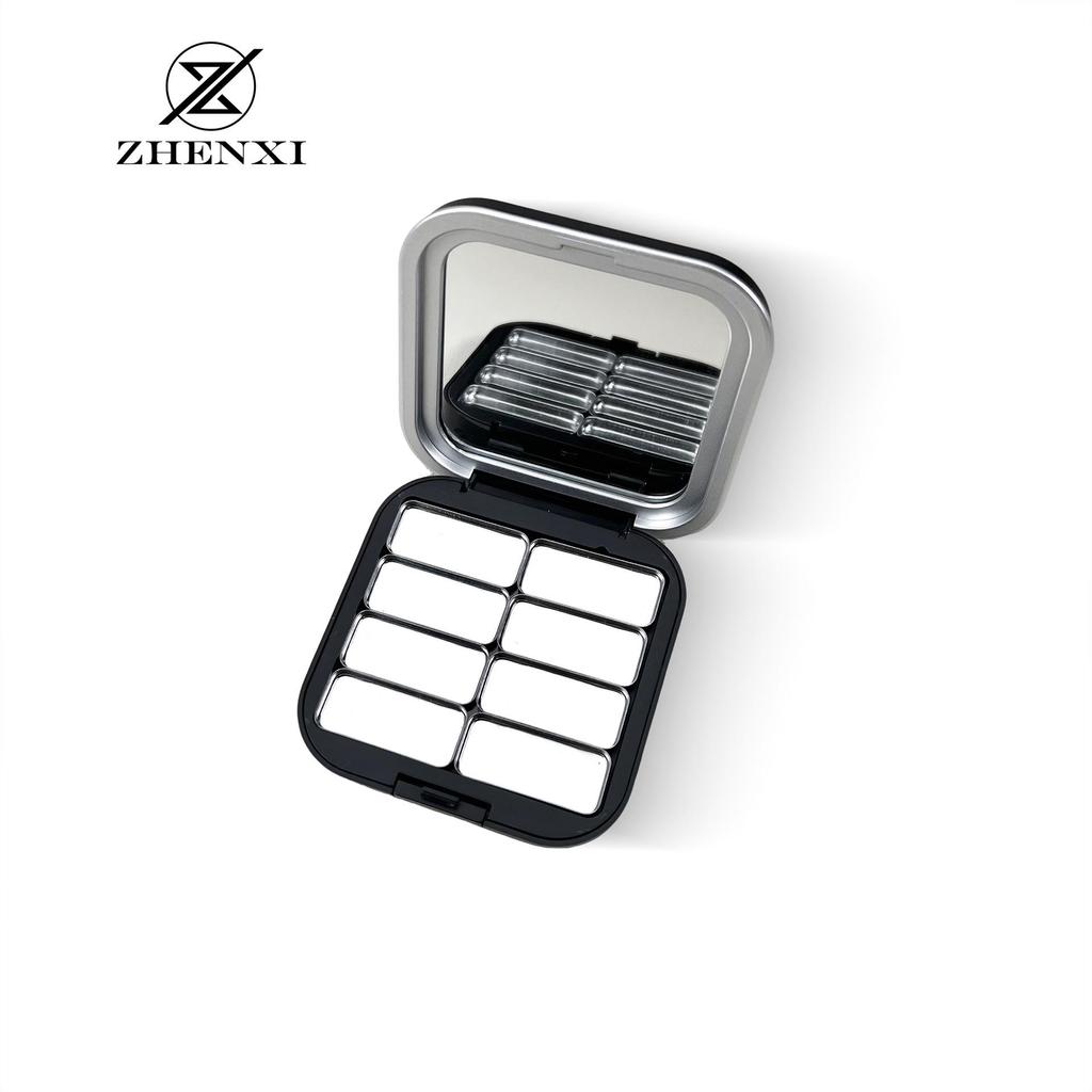 MUFL Magnetic Multi-Color Eyeshadow & Blush Compact with Replaceable Powder and Portable Sub-Packaging