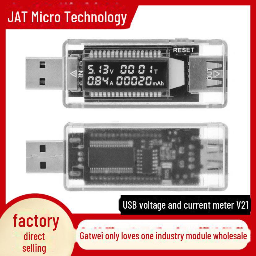 

USB вимірювач напруги та струму портативний тестер потужності - KWS-V21 V21