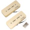Wilkinson WO90 Ceramic P90 Soapbar Pickups for Les Paul SG Electric Cream of Guitars, (Set 2)