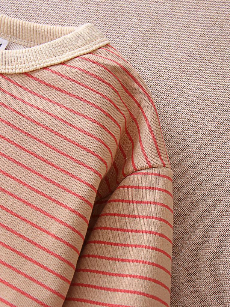 2025 Kids' Striped Long Sleeve Top: Boys' T-Shirt & Girls' Sweater