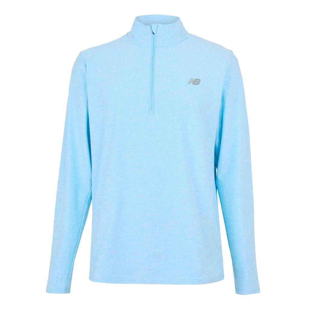 New Balance Mens Space Dye Quarter Zip Top