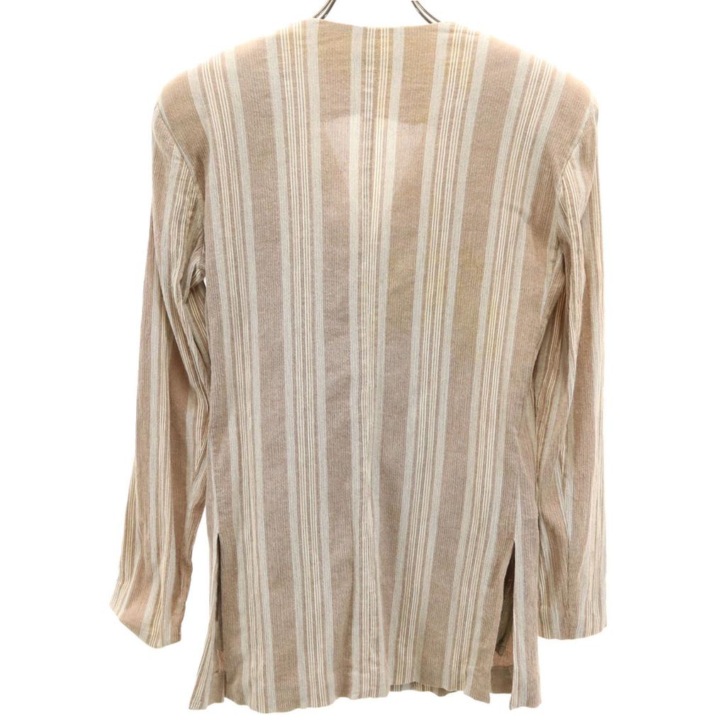 Emporio Armani 90er Jahre Made in Italy Alte Gestreifte Baumwolljacke 38 Damen Gebraucht