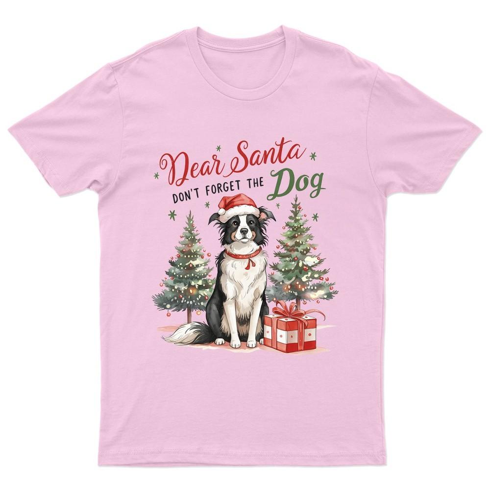 Dear Santa Dont Forget TShirt Unisex Gift Retro Seasonal Funny Pet Paw Xmas