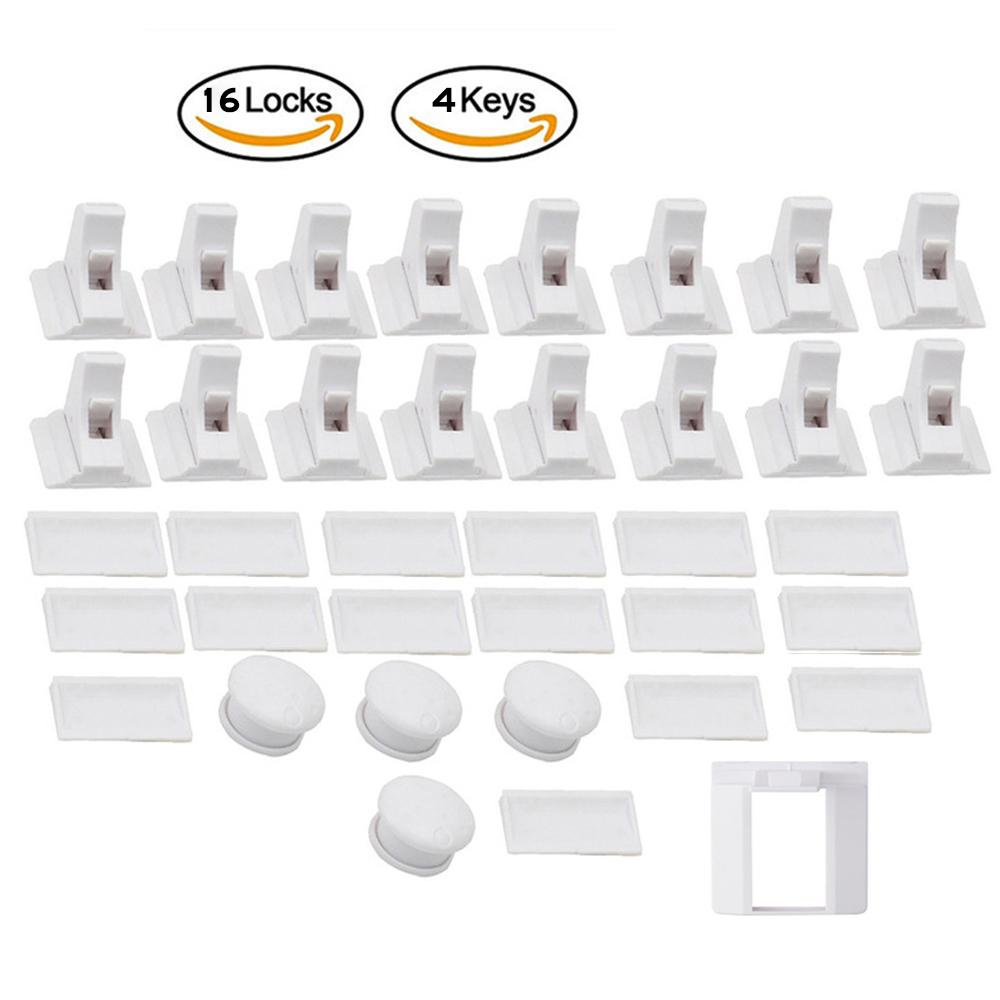 Baby Safety Lock Invisible Lock Kids Security Drawer Latch Cabinet Door Magnetic Child Safety Lock Limiter  Children Protection