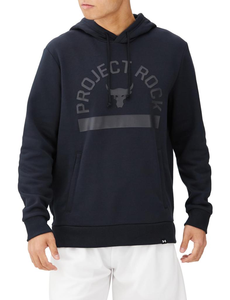 Pjt Rock 6M Rival Hoodie Black Black LG [Under Armour] / /