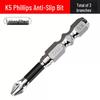 Impact-Resistant Non-Slip Phillips Head Bits: Strong Magnetic, High Hardness, Hex Wind Set for Electric Drills and Screwdrivers.