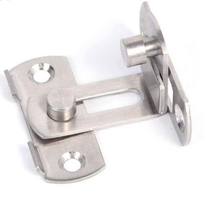 Loquets à moraillon à 90 degrés Acier inoxydable Verrous de chaîne pour porte coulissante Outils de sécurité Quincaillerie Pour fenêtre Armoire Hôtel