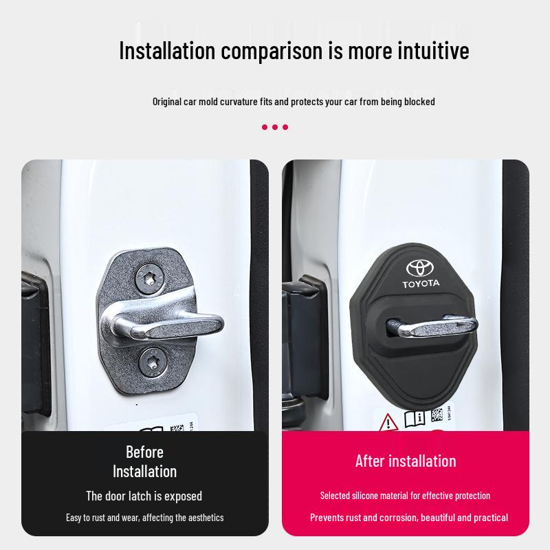 Toyota Autotürschloss Schnallenabdeckung für Corolla, Camry, RAV4, Highlander, Avalon, Vios, Levin - Schutzzubehör