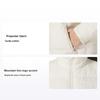 Giacca da Donna Piumino Caldo Antivento Outdoor Moda Giacca Donna Bianco Sporco 631635-80