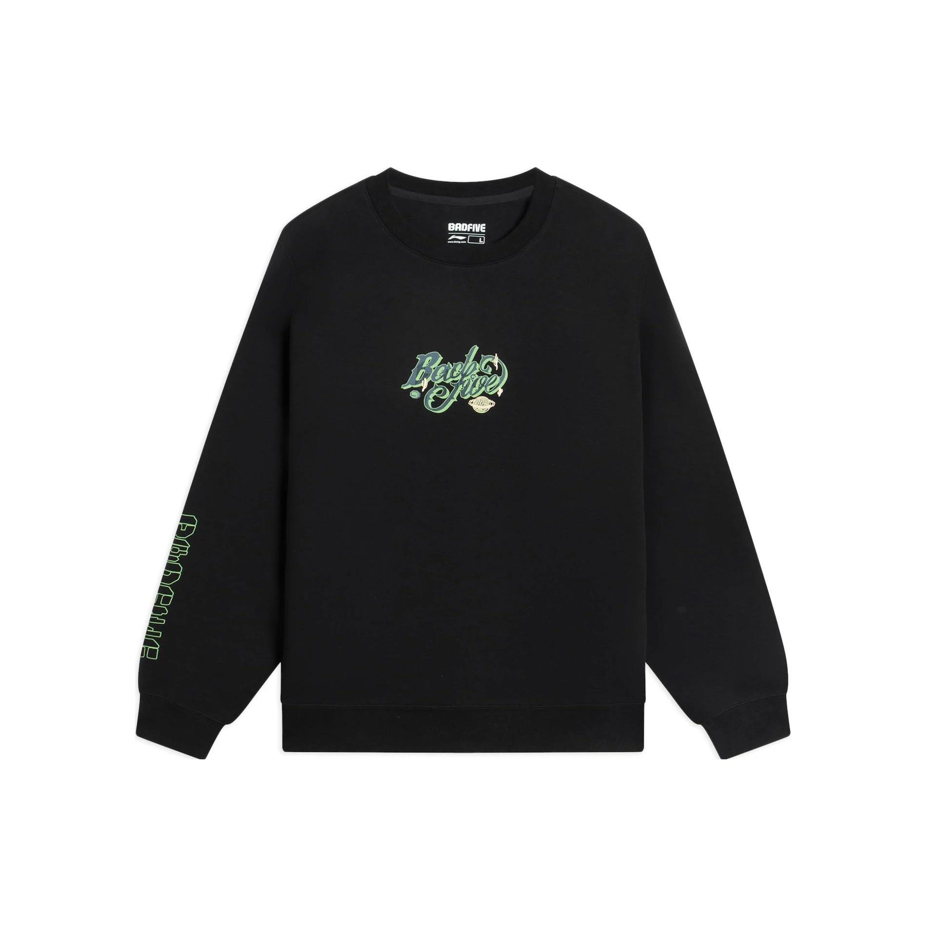 Li-Ning BadFive Graphic Sweatshirt Black Men s AWDS653-1 M