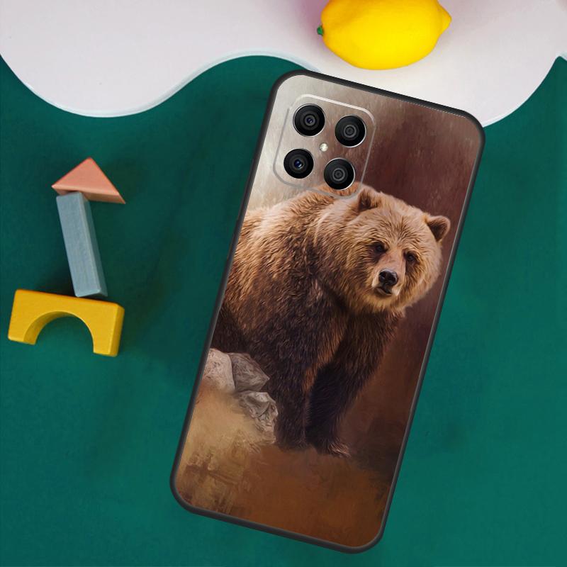 Cute Cartoon Bear Case For Honor 200 Lite 50 70 90 X9a X8a X8 X9 X8b X9c X9b Honor Magic 5 6 Pro 7 Lite Cover