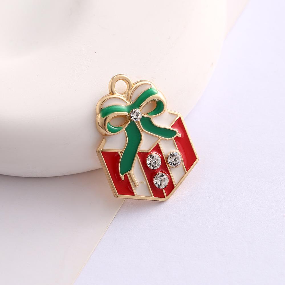 Alloy Drip Cartoon Santa Snowman Bells Diy Bracelet Pendant Pendant Accessories