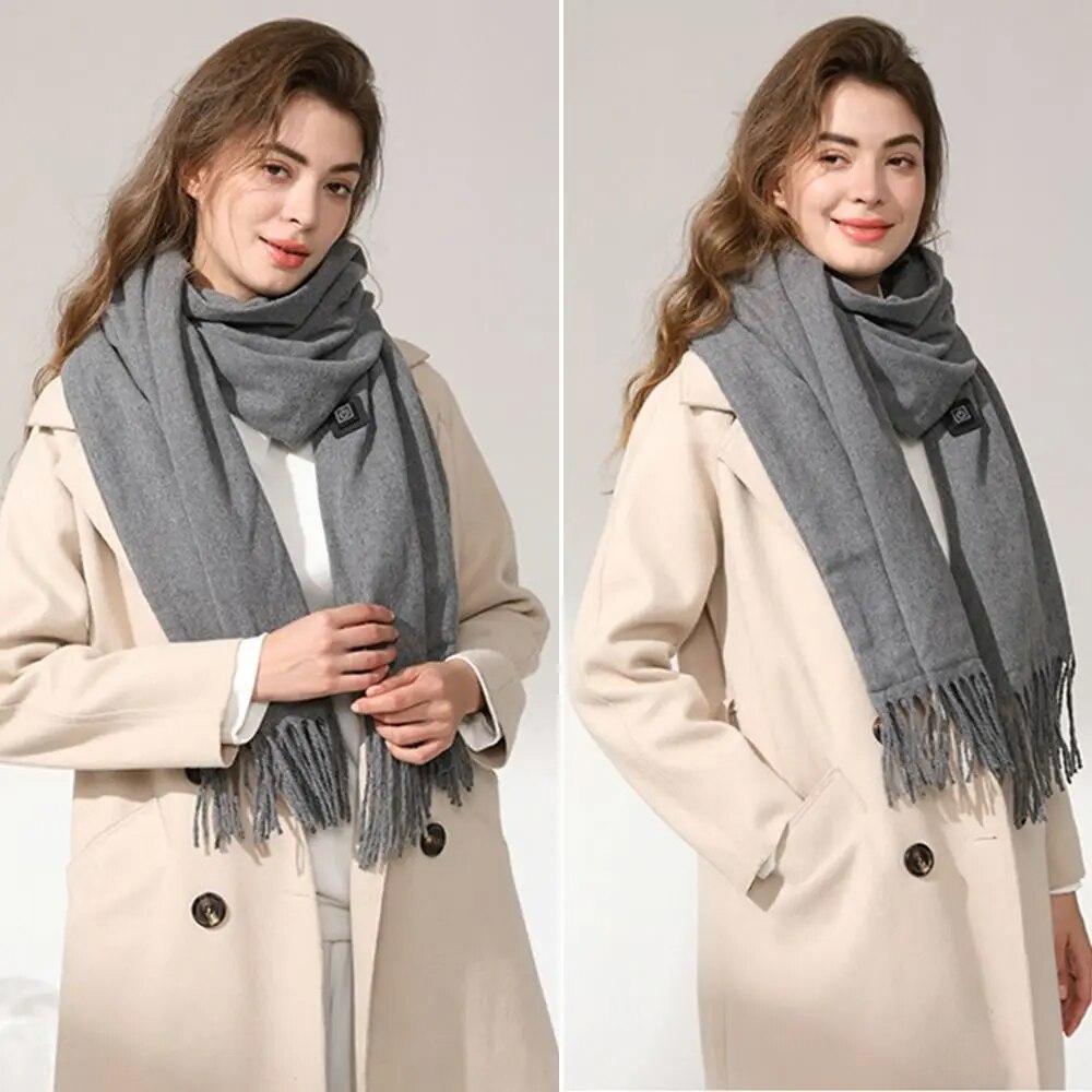 Σάλι Κασκόλ Unisex Επαναφορτιζόμενο Μαξιλαράκι Σάλι Θερμότερο Σάλι Ηλεκτρικό Χειμερινό Θερμότερο Ηλεκτρικό Θερμαινόμενο Κασκόλ Περίδεση Λαιμού