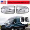 Pair For 2015-2021 Ford Transit Cargo Side LED Mirror Turn Signal Light Clear