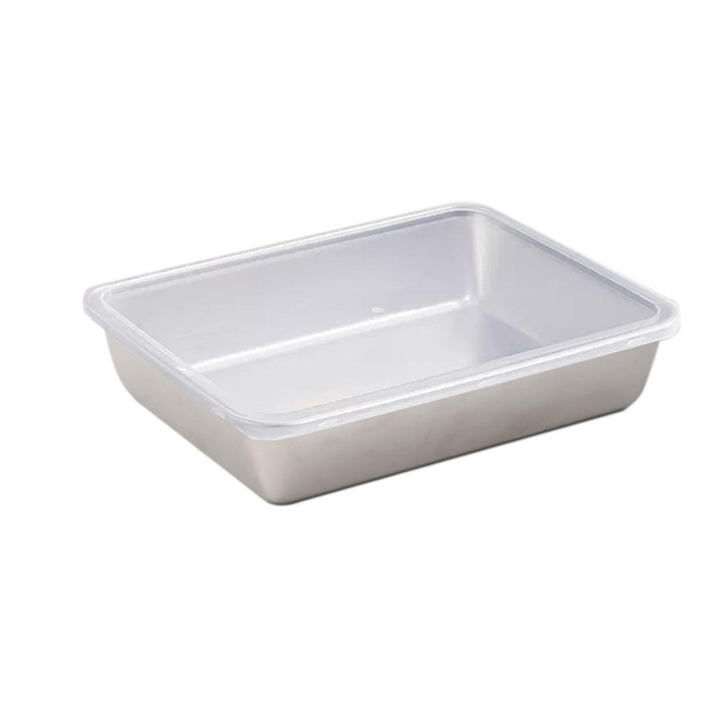 Rectangular Fresh-Keeping Packaging Box Stainless Steel Kitchen Organizer  for Home