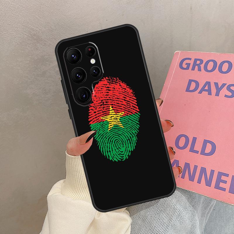 Burkina Faso Flagge Hülle Für Samsung Galaxy S25 Ultra S20 S21 S22 S24 S23 Ultra S9 S10 Plus S25 FE Abdeckung Coque