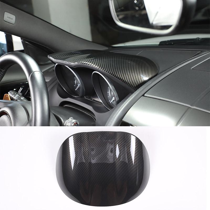 For Jaguar F-TYPE 2013-2024 ABS Carbon Fiber/Matte Black Car Dashboard Cover Decorative Sticker Car Interior Accessories