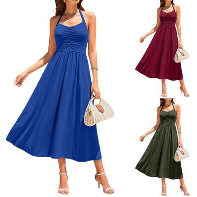 Modisches trägerloses V-Ausschnitt-Kleid für Damen mit Taillierung