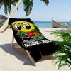 Moon Print Beach Towel, Large Soft Quick Dry Towel for Beach Camping Swimming