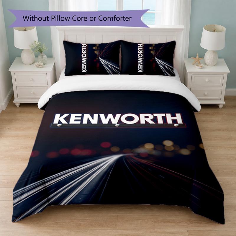 Set Biancheria da Letto Kenworth Stampa 3 Pezzi Copripiumino con Due Federe Biancheria da Letto Morbida per Camera da Letto Domestica