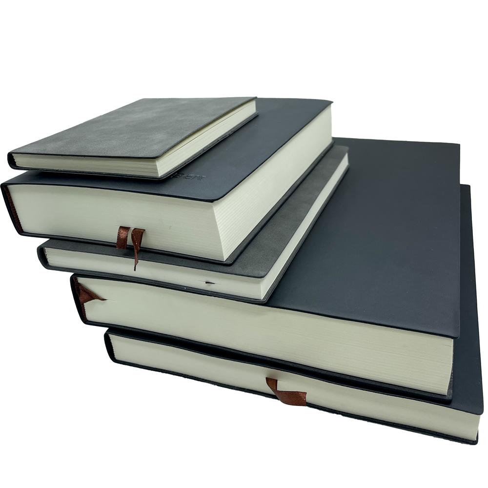 640/400/240/160 sider Ultratykk linjert studentdagbok Notatbok Kontorrekvisita A4/A5/A6 PU-skinn Arbeidsnotatblokk for forretninger
