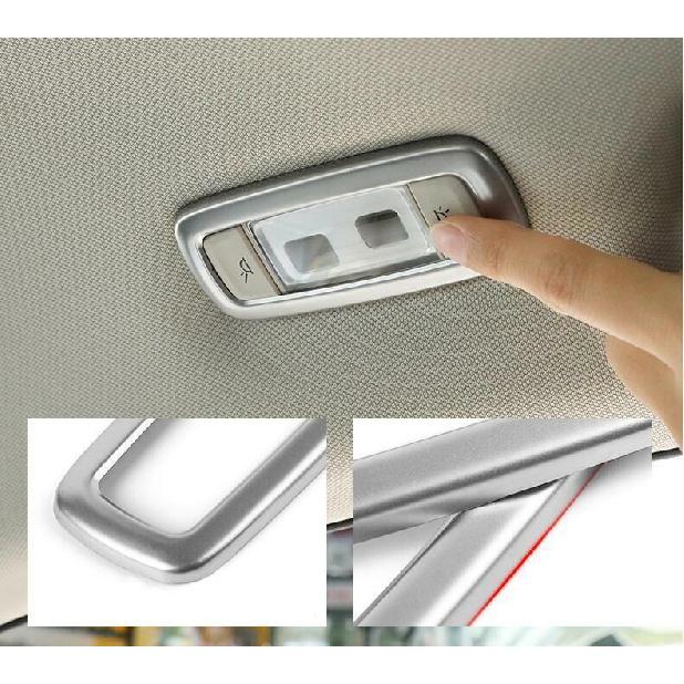 For BMW X3 G01 X4 G02 2018- ABS Silver Rear Reading Light Lamp Frame Trim 2X