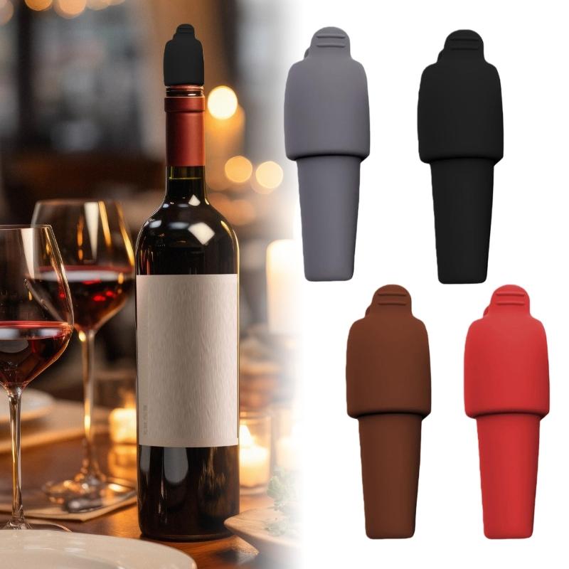

Silicone Wine Stopper for Wine Bottles, 2025 New Wine Stoppers for Wine Bottles, Seal Bottle Cover for Beer Champagne, Glass Bottle Sealer Covers Wine