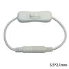 5.5x2.1mm to 5.5x2.1mm Power Cable with Switches Female to Male for CCTV, Security Cameras, Monitor, LED Signs