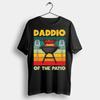 Daddio Of The Patio Vintage T Shirt Funny Dad Bbq Grilling For Daddy Papa Grandpa Husband Fathers Day Barbecue Meat Smoking