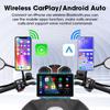 7” Motorcycle GPS Navigation Waterproof Wireless Carplay Android Auto Display Screen Portable Motorbike Moto Monitor DVR Dual BT