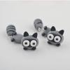 Cat Fashion Design Soft Clay 3D Animal Earring Korean  Earrings Women Jewelry Cartoon Stud Earrings
