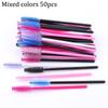 50Pcs Eyelash Extension Disposable Eyebrow Brush Mascara Wand Applicator Spoolers Eye Lashes Cosmetic Brushes Set Makeup Tools