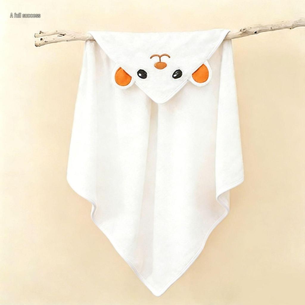 Newborn Coral Fleece Hooded Swaddle & Quick-Dry Bath Towel