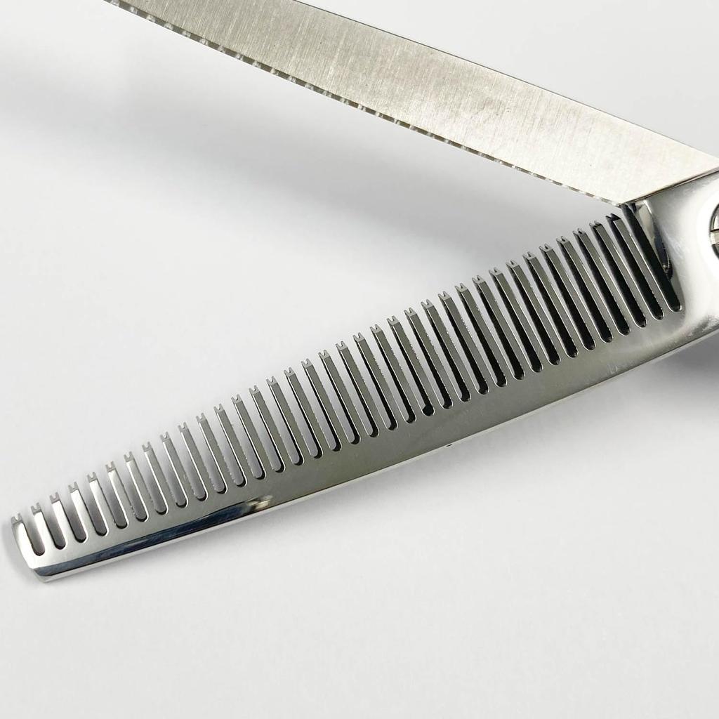 DEEDS Thinning Premium Forged for Hairdressers and from a Japanese Scissors Manufacturer DP-02 Scissors, 6.0 Inches, Finish, 25% Wobble-Resistant,