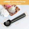 7 Inch Non-stick Lightweight Ice Cream Scoop Professional Black Silver Dishwasher Safe Cookie Scooper Ice-cream Spade 6