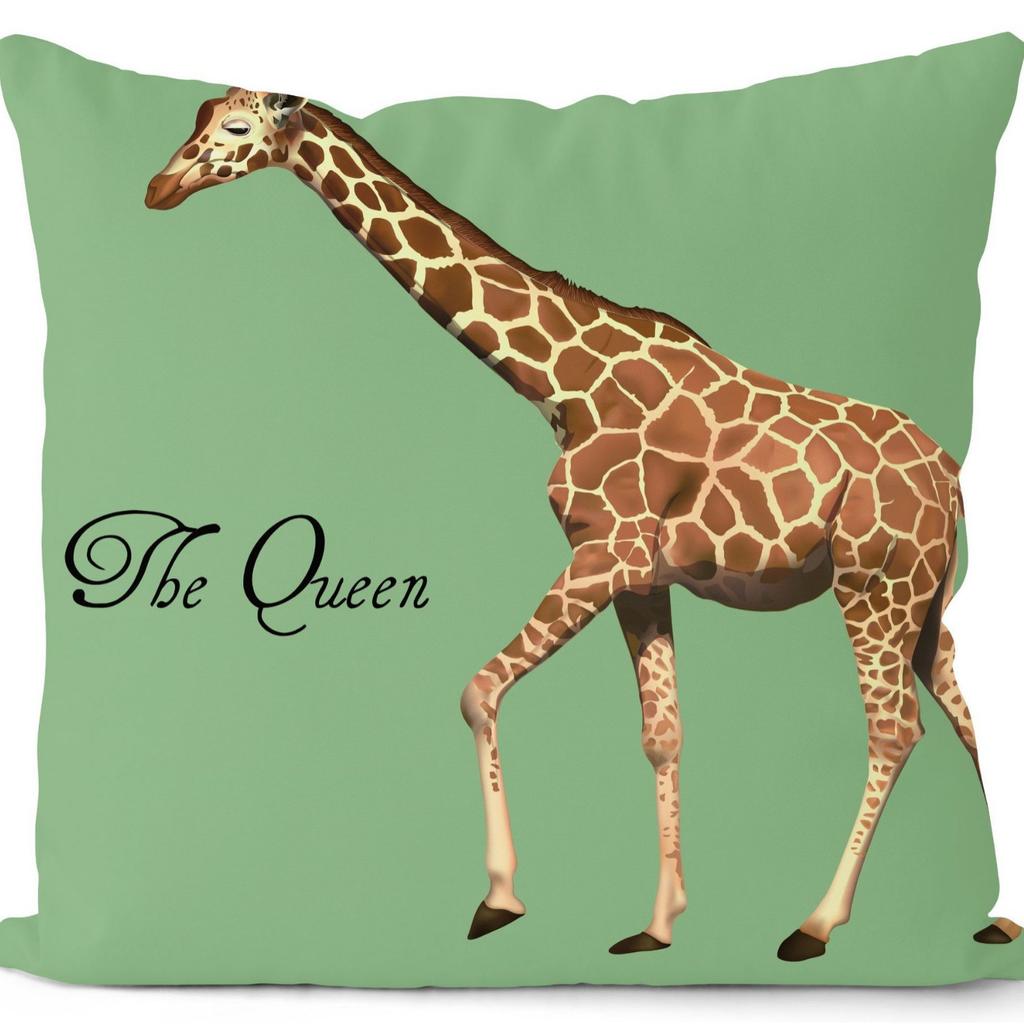 New Summer Green Small Fresh Plant Giraffe Pillowcase Home Sofa Pillowcase