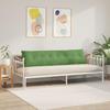 Back Cushion Light Green 200 x 50 cm Cord Fabric