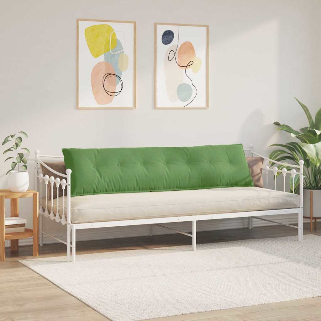 Back Cushion Light Green 200 x 50 cm Cord Fabric
