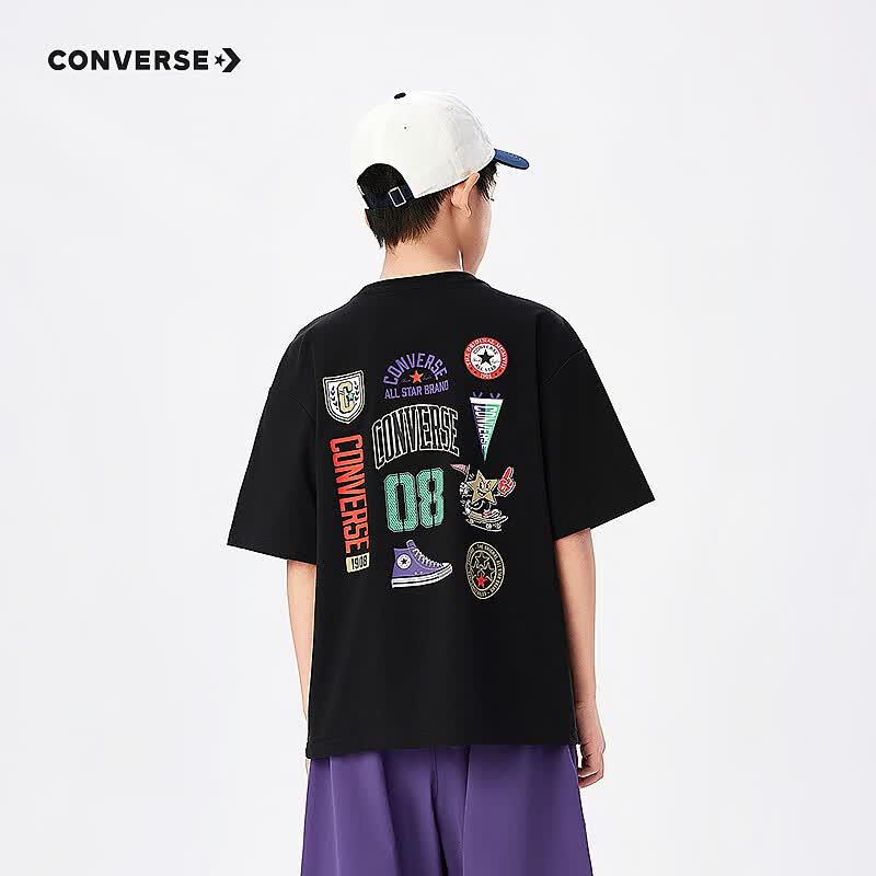 Детская футболка с коротким рукавом и графическим принтом Converse XL