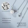 Stylish S925 Sterling Silver Bow Necklace with Freshwater Pearl – Fresh, Versatile Clavicle Chain for Women.