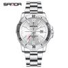 SANDA Business Men's Quartz Watch Large Dial Waterproof Calendar Night Light New Men's Quartz Watch