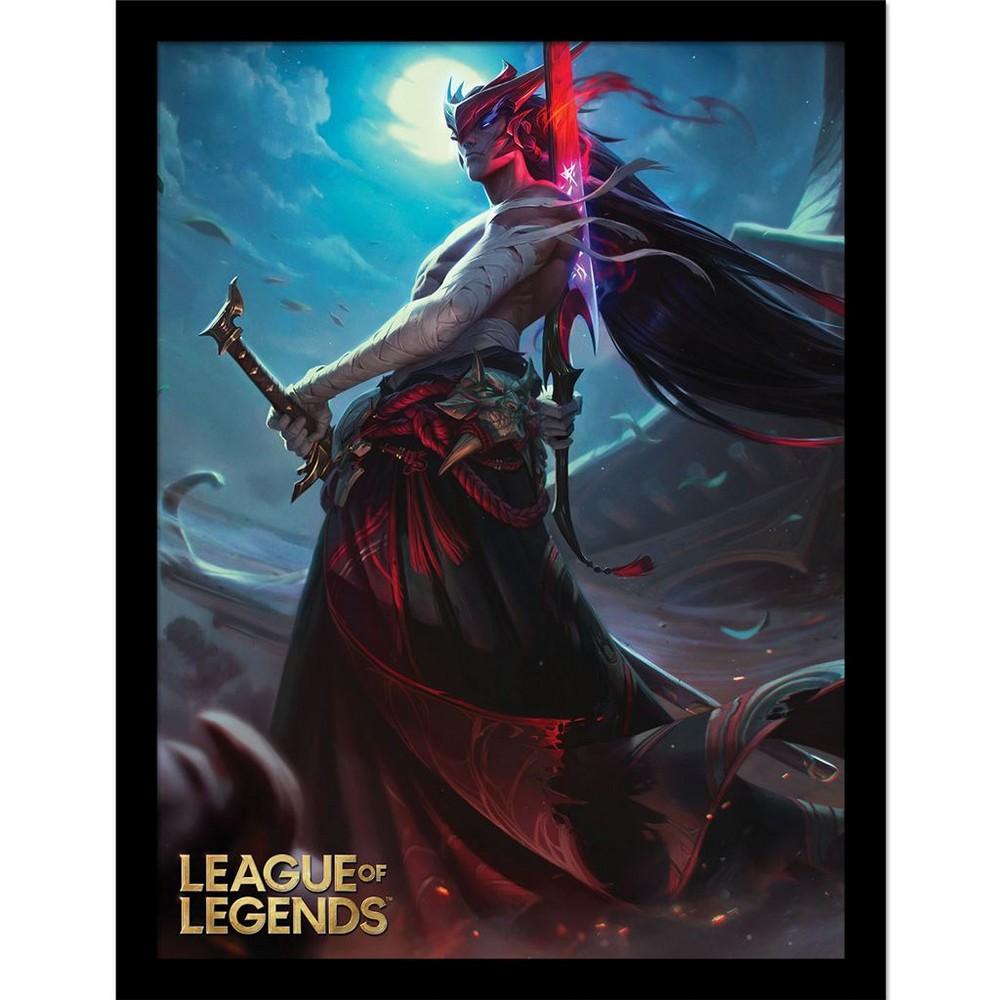 league of legends Yone Framed Poster